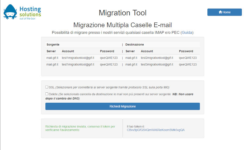 migration of multiple mailboxes