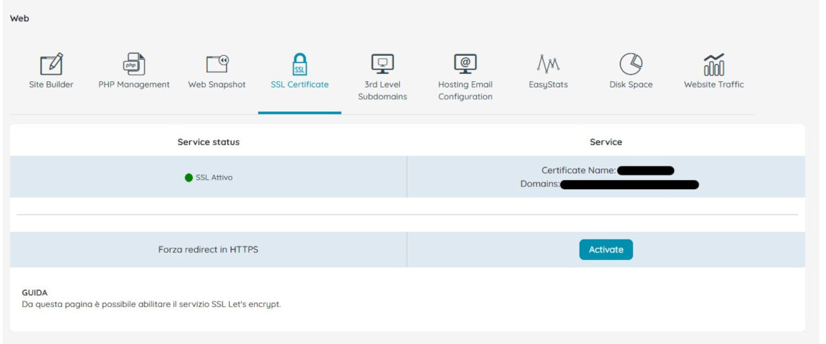 SSL Certificate Active