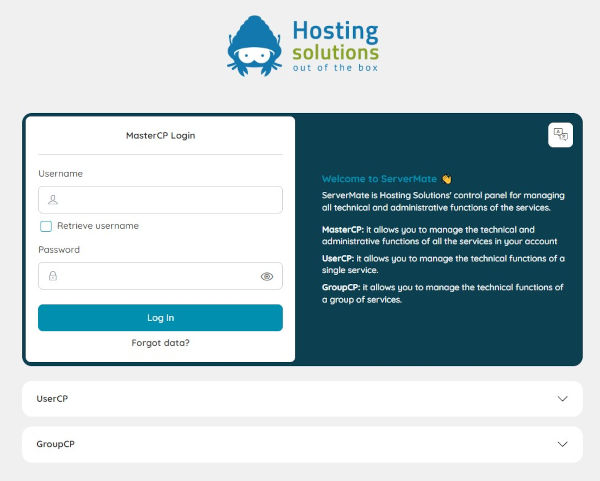 ServerMate Login